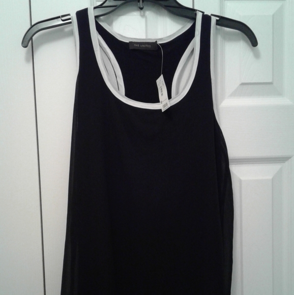 The Limited Racer Back Sheer Overlay Cami - Picture 2 of 5